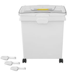 Rice Storage Container, 10.5Gallon/40L x3 Capacity Large Dog Food Dispenser Bin, Kitchen Ingredient Grain Cereal Flour Bin Rice Storage Container, 10.5Gallon/40L x3 Capacity Large Dog Food Dispenser Bin, Kitchen Ingredient Grain Cereal Flour Bin